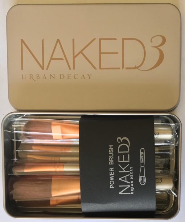 Naked 3 Professional Makeup Brushes Set